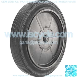 SL10-34 Snap-Lock Trash Can Replacement Wheel, 10in Wheel-3/4in Bore Fits 3/4in Axle, Black
