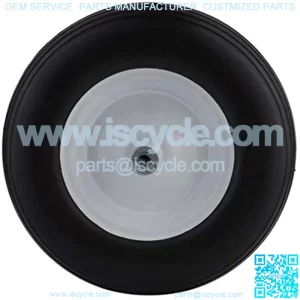 14.2" Flat Free Wheel Barrow Wheelbarrow Tire Solid Foam 5/8 Axle Cart Wagon New