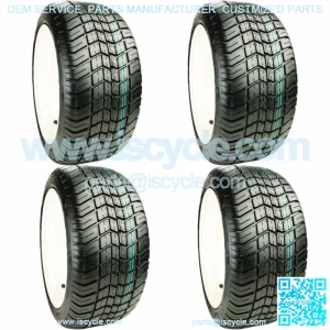 Set of 4 Golf Cart Tires 255/50-12 Excel Classic 4 Ply Street Lift Kit Required