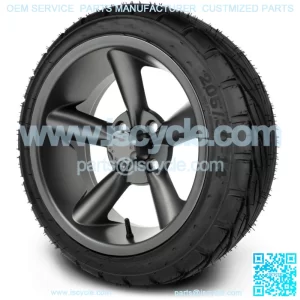 14" Godfather Gunmetal Golf Cart Wheels & Guardian Tires 205/30-14
