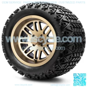 14" Mayhem Bronze Golf Cart Wheels and Tires (23x10.00-14) - Set of 4
