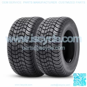 Set Of 2 205/50-10 Golf Cart Tires 205/50/10 4PR Heavy Duty Tubeless Replacement