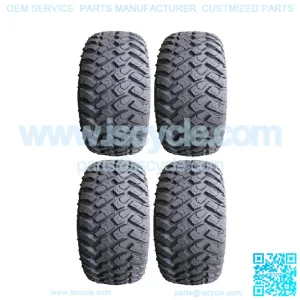 Full set of MotoSport EFX Hammer (4ply) 23x9.5-14 Golf Cart Tires (4)