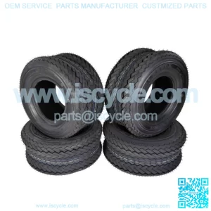 243510L5 18x8.5-8 Hole-N-1 4 Ply Tubeless Golf Cart Turf Tires 4 Pack