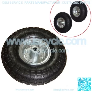 2 NEW 10" AIR Tires Wheels 5/8" Bearing for Dlly/ Go Cart/ Golf Cart/ Tricycle