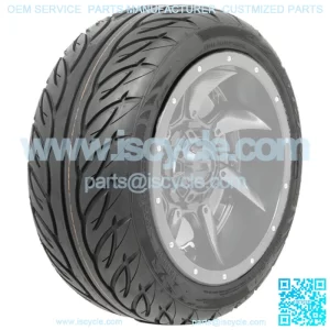 20.5" Tall Fusion Steel Belted 205/40-14 Golf Cart Tire