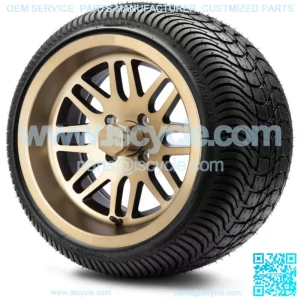 14" Mayhem Bronze Golf Cart Wheels and Tires (205-30-14) Set of 4