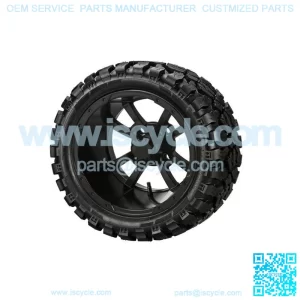 4 Golf Cart 23x10-14 Sierra Rover Tires on 14x7 Matte Black Wheels