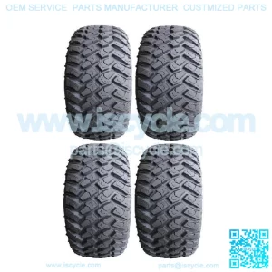 Full set of MotoSport Hammer (4ply) 23x9.5-12 Golf Cart Tires (4)