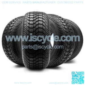 (4) 205/50-10 DOT Street Tires for EZGO, Club Car, Yamaha Golf Carts