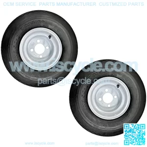 Two Golf Cart Tires On Rims 18 X 8.5 X 8 18-850-8 18X8.50-8 White 4 Lug 18 in.,18x8.50-8 GTX OEM Golf Cart Wheels and Golf Cart Tires Combo - Set of 4 (18x8.5-8, White),10" VAMPIRE Golf Cart Wheels and 205/50-10 DOT Low Profile Golf Cart Tires Combo - Set of 4