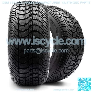 205/50-10 Dot Street Tires for Ezgo, Club Car, Yamaha Golf Carts (205/50-10, Set of 2 Tires)