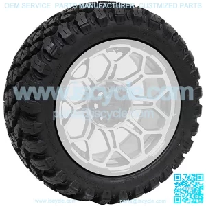 23 A/T Golf Cart Tire | Steel Belted Radial All Terrain Tire (23x10-R14)