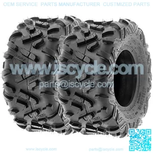 Set of 2 Power.II 18x9.5-8 ATV UTV Off-Road Tires, All-Terrain, 6 PR, Tubeless A051