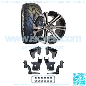 EZGO RXV Golf Cart Street Tire/Wheel & 3" Lift Kit Bundle
