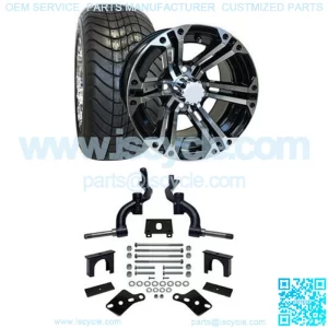 Club Car DS Golf Cart Street Tire/Wheel & 3" Spindle Lift Kit Bundle