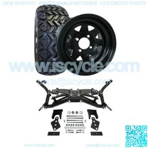 Club Car DS Golf Cart All Terrain Tire/Wheel & 6" HD Lift Kit Bundle (03-09, 09+ w/ Modification)