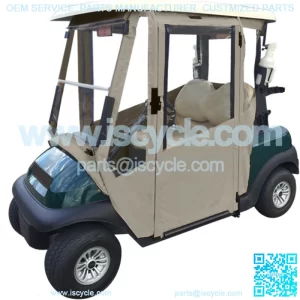Precedent Enclosure / Golf Cart Cover - DoorWorks Hinged Hard Door (Sunbrella Material)