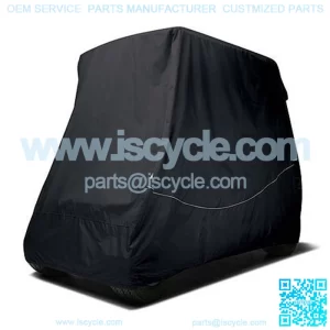 Black Golf Cart Storage Cover - For Sdard Top Carts