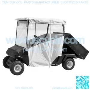 White 4-Passenger 3-Sided Over-The-Top Enclosure