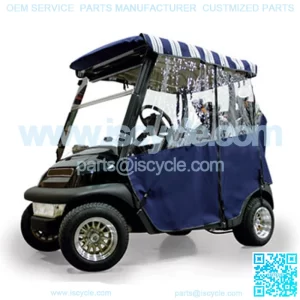 Navy Sunbrella 3-Sided Custom Over-The-Top Enclosure (Fits all Carts!)