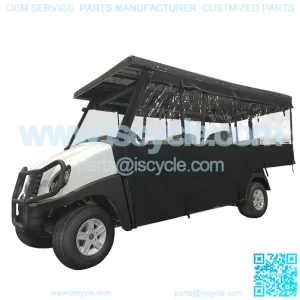 3-Sided Sunbrella Track Style Enclosure (Fits All Carts!)