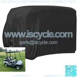 Golf Cart Covers, Waterproof 2/4 Outdoor Golf Cart Cover for EZ GO Club Car Yamaha Golf Carts, Sunproof Dustproof Club Car Cover Golf Cart Seat Covers