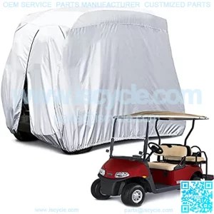 Himal 4 Passenger 400D Waterproof Sunproof Golf Cart Cover roof 80" L, fits EZ GO, Club Car and Yamaha, Dustproof and Durable