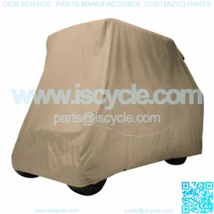 Classic Accessories Quick-Fit Cover for Golf Carts with Rear Seat and Short Roof