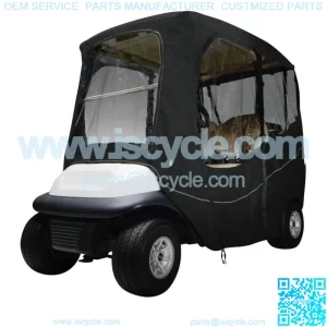 Classic Accessories Black 2 Passenger Deluxe Golf Cart Enclosure For Short Tops