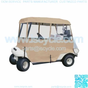Fairway 2-Person Deluxe 4-Sided Golf Cart Enclosure, 66 x 53 Inch - Universal Fi