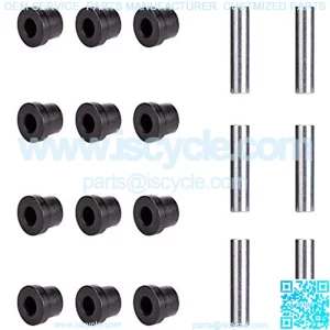 Bushing and Sleeve Kit for Club Car DS and EZGO TXT 1994-UP, Golf Cart Front or Rear Leaf Spring & Front Upper A Arm Suspension fit Club Car DS Models Gas & Electric 1981 + UP