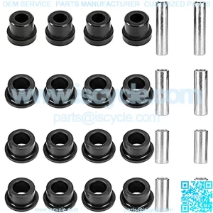 Front Lower Spring + Front Upper A Arm Suspension Bushing & Sleeve Kit for Golf Cart Club Car DS 1992 Up Gas & Electric
