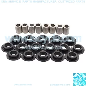 Pack of 4 Front Rear Left Right Upper Lower Shock Absorber Bushing Pin Kit for Arctic Cat 300 400 454 500 650 4x4 Snowmobile