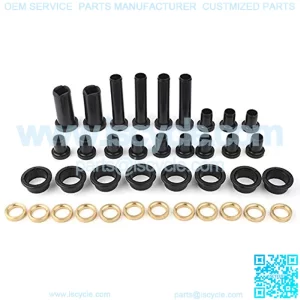 ATV Rear Suspension Bushings Kit & 12 Pcs Copper Spacer Compatible with Polaris Sportsman 500 1996-2000 2002, Sportsman 500 RSE 1999-2000