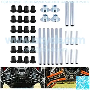 RACING ATV Heavy Duty HDPE A Arm Bushing Kit Compatible with Polaris RZR 800 / RZR S / 4 800 2008-2014 Complete Kit with Enough Bushings for The Front and Rear