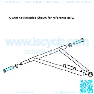 Front Lower A-Arm Bushing Kit for Polaris ATV UTV, fits 5433066, 5020677
