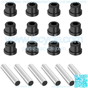 Golf Cart Bushing and Sleeve Kits, Rear Leaf Spring Bushing & Sleeves Kits for EZGO TXT 1994-UP and Club Car DS Models Gas & Electric 1981 + UP, 6 Sleeves and 12 bushings. 1012303 1015583