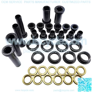 Rear Suspension A-Arm Bushing Kit for Polaris Sportsman 500 RSE 400 4x4 700, Control Long Lower Short Bushing Spacer Set, 38Pcs
