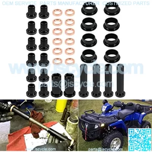 Rear Suspension A-Arm Bushings Kit for Polaris Sportsman 500 RSE Sportsman 400 4x4 700, Lower Control Bushings & Spacer Set (38Pcs)
