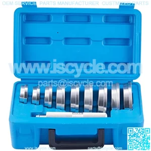 Bearing Race and Seal Bushing Driver Install Set 9 Discs Collar Axle Housing with Carrying Case Master/Universal Aluminum Bush Drive Seal Kit for Automotive Wheel Bearings
