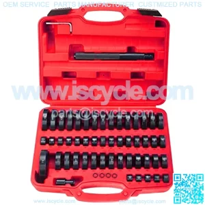 52 Pieces Custom Bushing Driver Set Transmission Wheel Axle Bearing Race and Seal Installer Remover Tool Kit