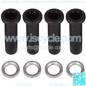 8 pcs Front Suspension Lower Control A-Arm Long Bushings And Spacers Kits Fits for Polaris Sportsman 500 RSE DUSE 1996-2002