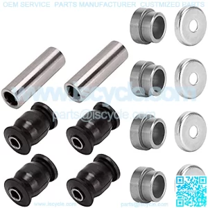 Golf Cart Front Lower Arm Bushing Kit for Yamaha G&E G22 G29,Front Control Arm Bush Collar Thrust Cover OEM #2HR-23526-00-00/90381-18001-00/90387-12016-00/JN6-F2124-10-00/401-22128-01-00