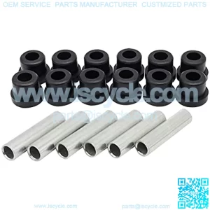 Golf Cart Rear Leaf Spring Bushing and Sleeve Kits for 1981-up Club Car DS & 1994-up EZGO TXT/Medalist,6 Sleeves and 12 bushings,OEM#70291-G01 70289-G02 1012303 1015583