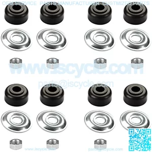 Golf Cart Shock Bushing Kit Fits Club Car 1982&Up DS and Precedent and EZGO 1989&Up TXT Marathon Golf Cart, 4 Shock Bushing Kit for Front and Rear Shocks, Set of 4, Replaces OEM# 1011415