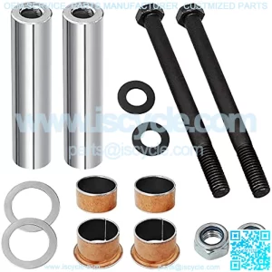 Golf Cart Spindle Bushings Kit fit EZGO RXV 2008-UP & EZGO TXT/PDS 2001-UP, Bushing Spindle, King Pin Tubes, ClCopper Sleeves Kit, OEM#70648-G01 70749G01 70745G01