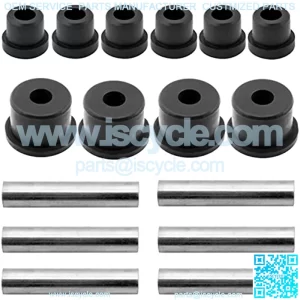 Rear Leaf Spring Shackle Bushing Sleeves Kits for EZGO RXV 2008-up Gas/Electric Golf Cart Models Replaces OEM # 620160, 620161, 624030