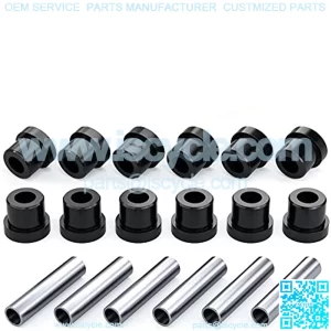 Golf Cart Bushing and Sleeve Kits (OEM #1015583, 1012303) for Club Car DS (1981-Up) and E-Z GO (1994-up) and EZGO TXT/Medalist 1994-up,Front or Rear Leaf Spring Bushing with Sleeve Kits