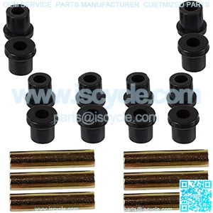 EZGO TXT Golf Cart Rear Leaf Spring Bushing Kit with 6X Sleeves and 12X Bushings Made of Long Lasting Rubber for 1996-Up. Replaces OEM Sleeve Part No#: 70289G02 and Bushing Part No#: 70291G0